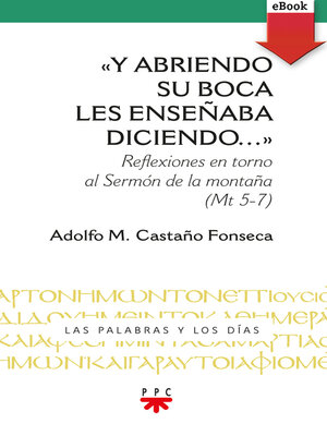 cover image of Y abriendo su boca les enseñaba diciendo